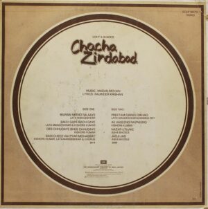 Chacha Zindabad - ECLP 5973 - (90-95%) - Bollywood LP Vinyl