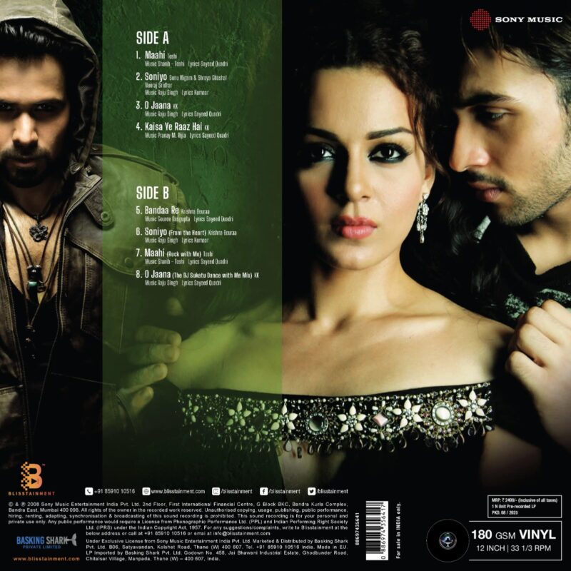 Raaz - The Mystery Continues - 88697435641 - New Release Hindi LP Vinyl