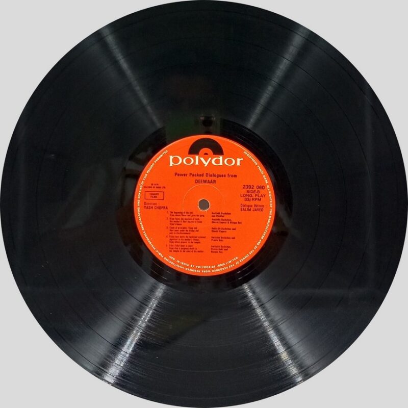 Deewaar - 2392 060 - (80-85%) - Dialogues & Speech LP Vinyl