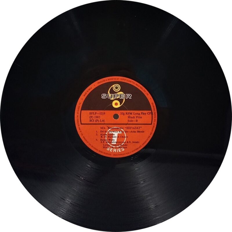 Hifazat - SFLP 1219 - (85-90%) - CBF - Bollywood LP Vinyl