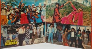 Insaniyat Ke Dushman - SFLP 1098 - (85-90%) - Cover Book Fold - Bollywood LP Vinyl