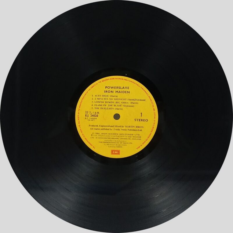 Iron Maiden - Powerslave - EJ 24020 - (90-95%) - CR - English LP Vinyl