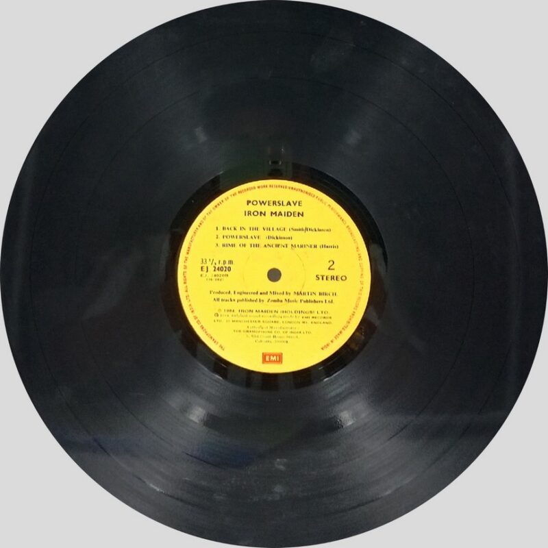 Iron Maiden - Powerslave - EJ 24020 - (90-95%) - CR - English LP Vinyl