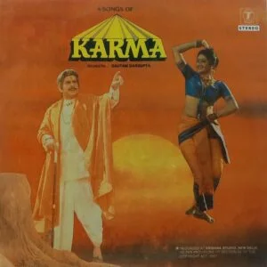 Karma - SNLP 5021 - (80-85%) - CR - Bollywood LP Vinyl