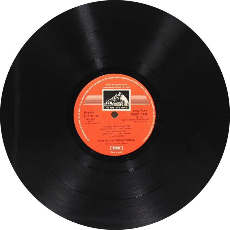 Kashish - 45NLP 1122 - (85-90%) - CR - Bollywood LP Vinyl