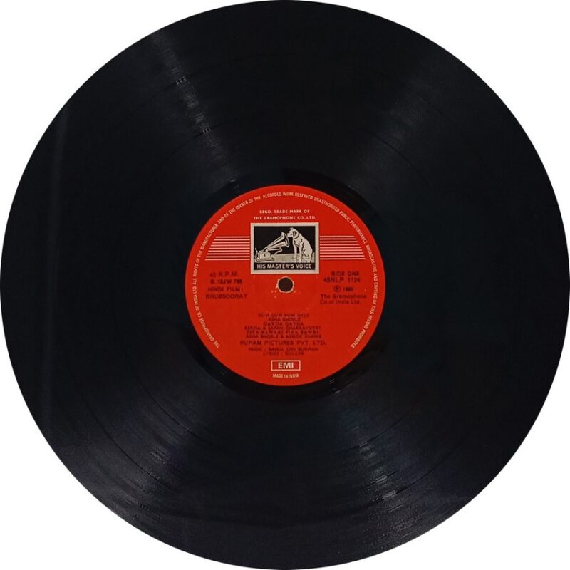 Khubsoorat - 45NLP 1124 - (85-90%) - CR - Bollywood LP Vinyl