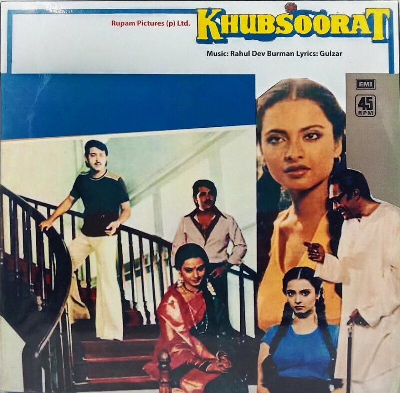 Khubsoorat - 45NLP 1124 - (85-90%) - CR - Bollywood LP Vinyl
