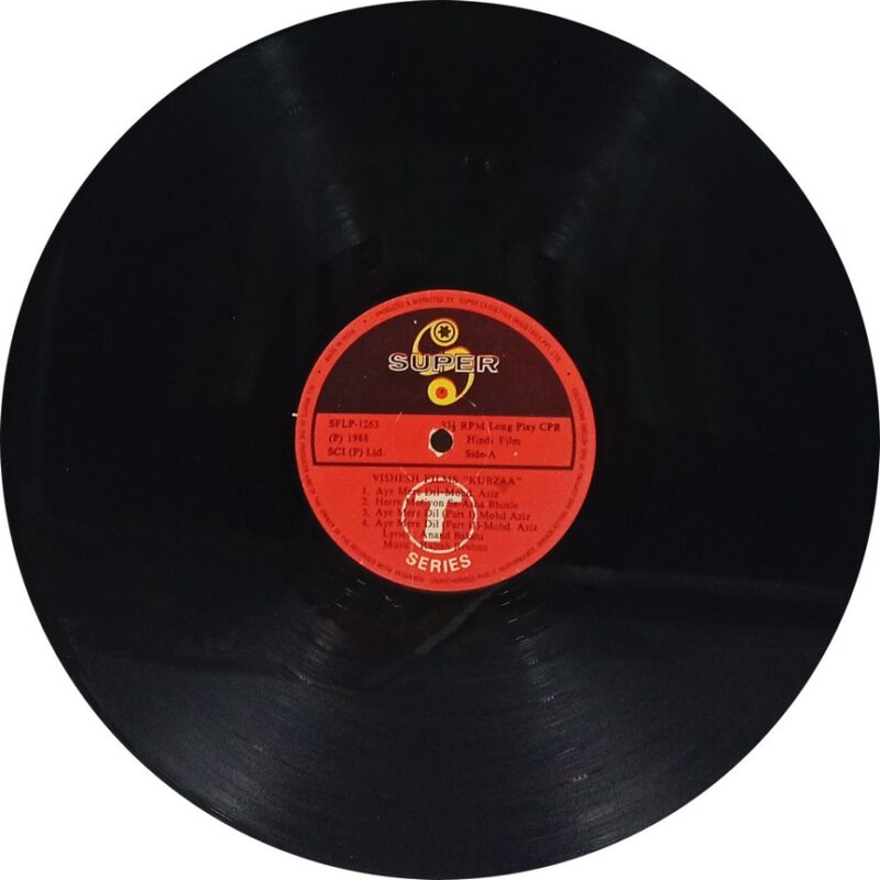 Kubzaa - SFLP 1263 - (80-85%) - CR - Bollywood LP Vinyl
