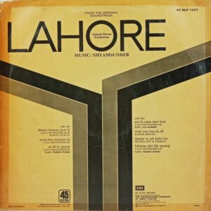 Lahore - 45NLP 1027 - (80-85%) - Bollywood LP Vinyl
