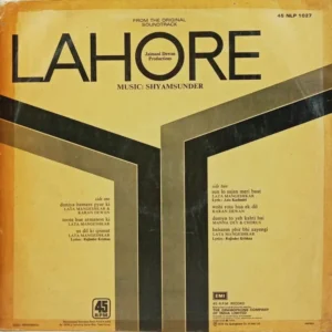 Lahore - 45NLP 1027 - (90-95%) - Bollywood LP Vinyl