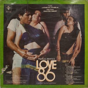 Love 86 - SFLP 1083 - (75-80%) - Cover Good Condition - Bollywood LP Vinyl