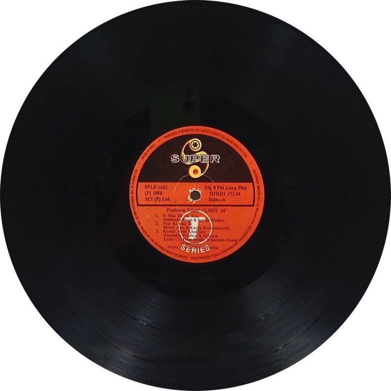 Love 86 - SFLP 1083 - (75-80%) - Cover Good Condition - Bollywood LP Vinyl