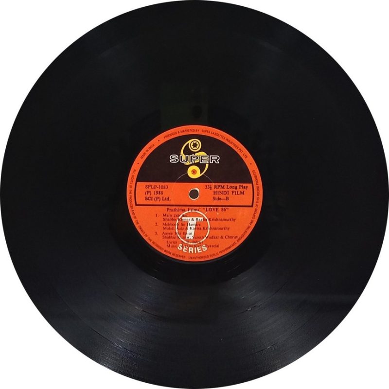Love 86 - SFLP 1083 - (75-80%) - Cover Good Condition - Bollywood LP Vinyl