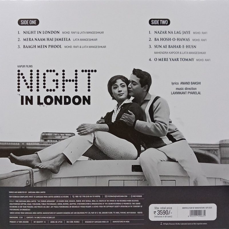 Night In London - New Release Hindi LP Vinyl Record