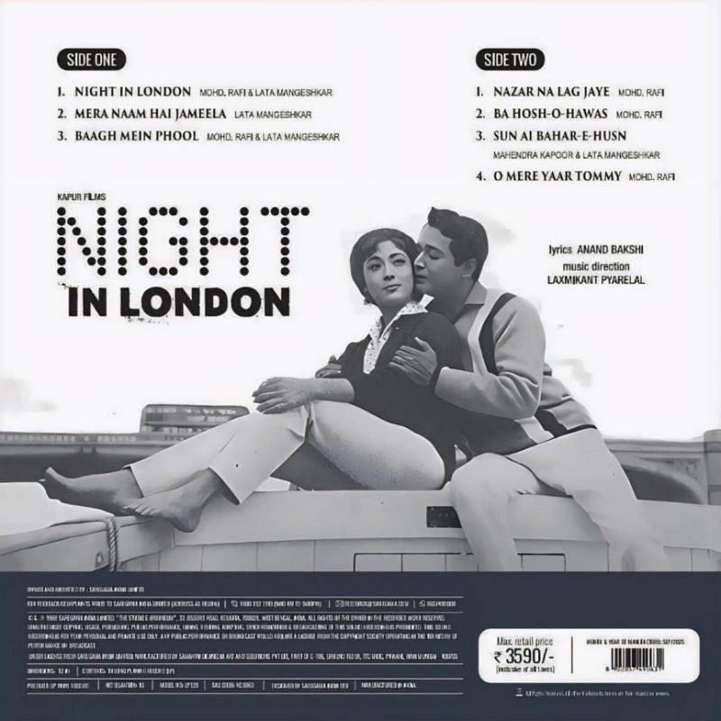 Night In London - New Release Hindi LP Vinyl Record