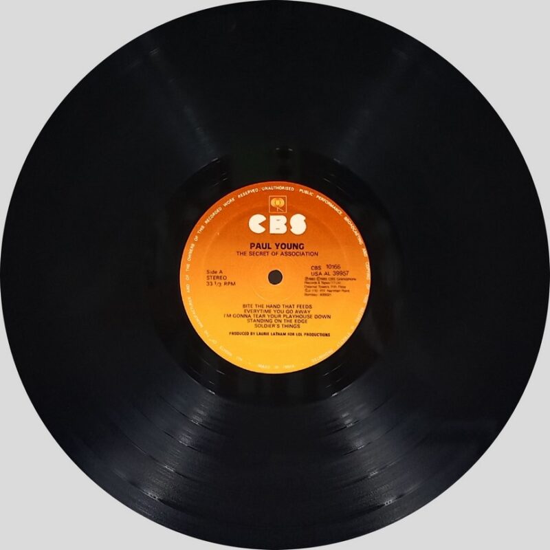 Paul Young - T. S. O. A - CBS 10166 - (90-95%) - CR - English LP Vinyl