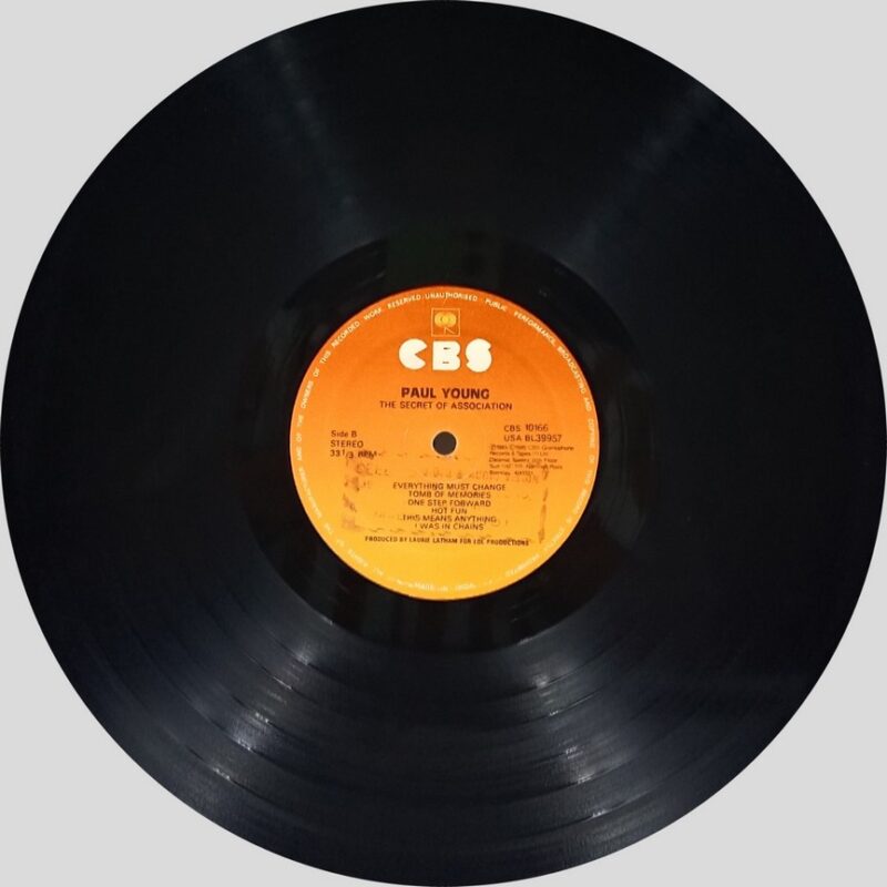 Paul Young - T. S. O. A - CBS 10166 - (90-95%) - CR - English LP Vinyl