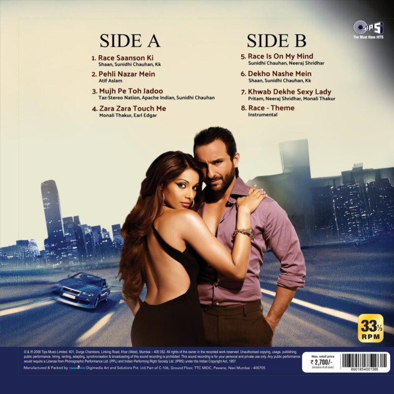 Race - New Release Hindi LP Vinyl