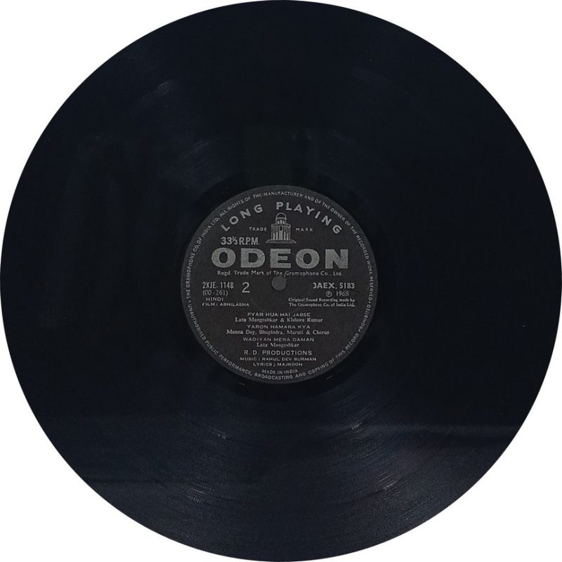 Abhilasha - 3AEX 5183 - (80-85%) - CR - Bollywood LP Vinyl