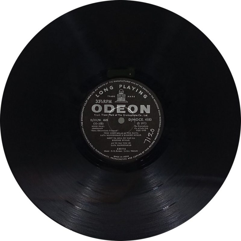 Abhimaan - D/MOCE 4183 - (90-95%) - Bollywood LP Vinyl