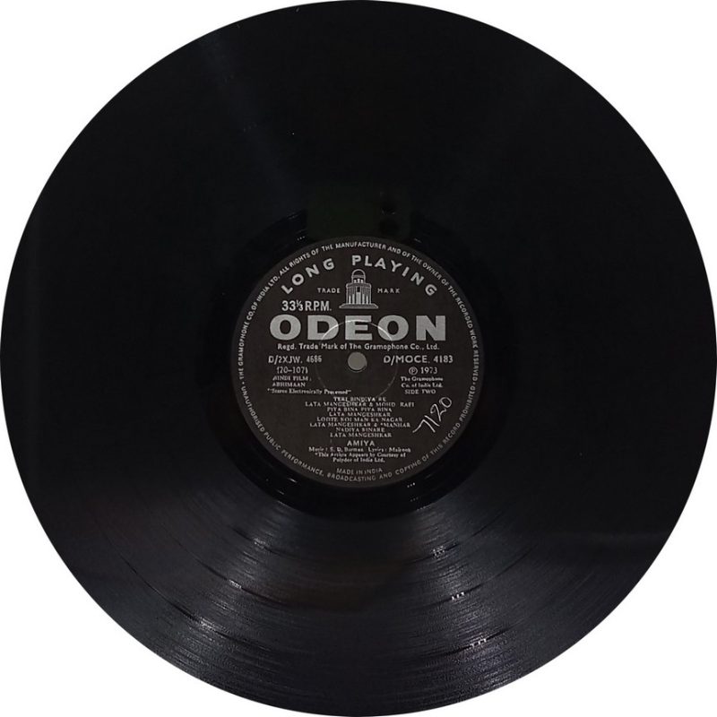 Abhimaan - D/MOCE 4183 - (90-95%) - Bollywood LP Vinyl