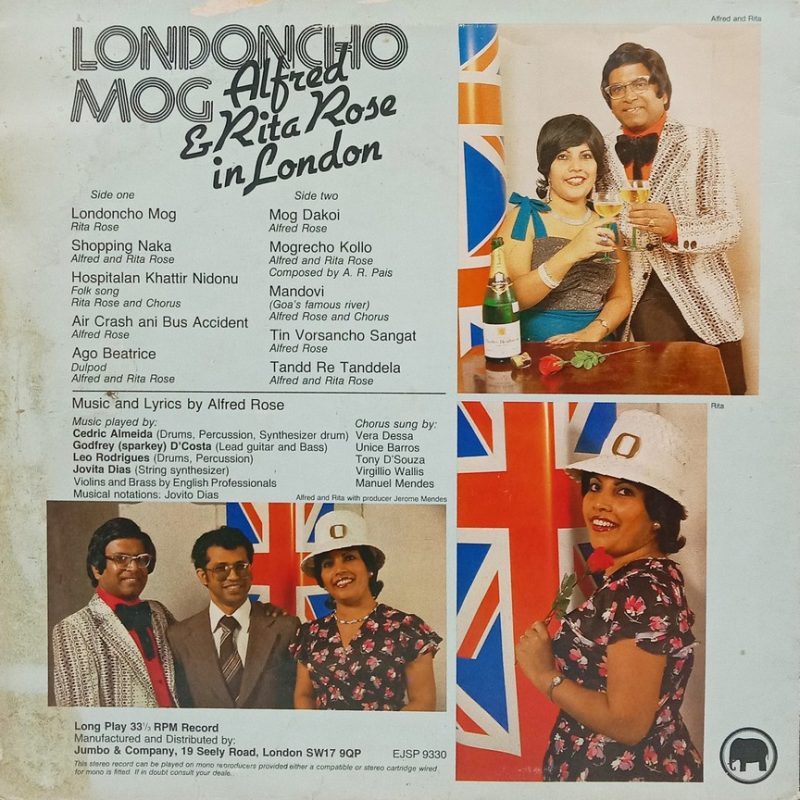 Alfred & Rita Rose - Londoncho Mog - EJSP 9330 - (80-85%) - Concani LP Vinyl