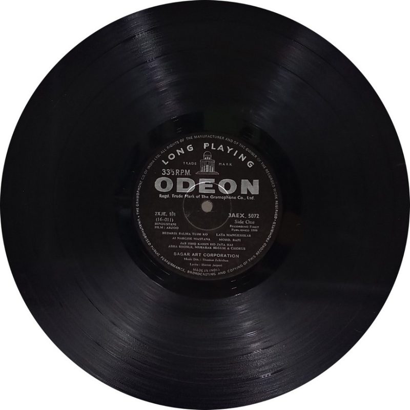 Arzoo - 3AEX 5072 - (90-95%) - Bollywood LP Vinyl