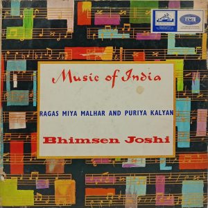 Bhimsen Joshi - Music Of India - ECLP 2253 - (90-95%) - HCL - Indian Classical Vocal LP Vinyl
