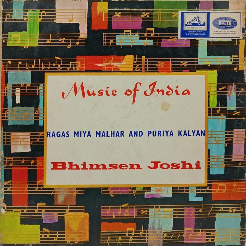 Bhimsen Joshi - Music Of India - ECLP 2253 - (90-95%) - HCL - Indian Classical Vocal LP Vinyl