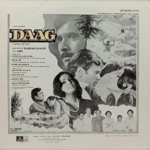 Daag - D/MOCE 4174 - (90-95%) - Bollywood LP Vinyl