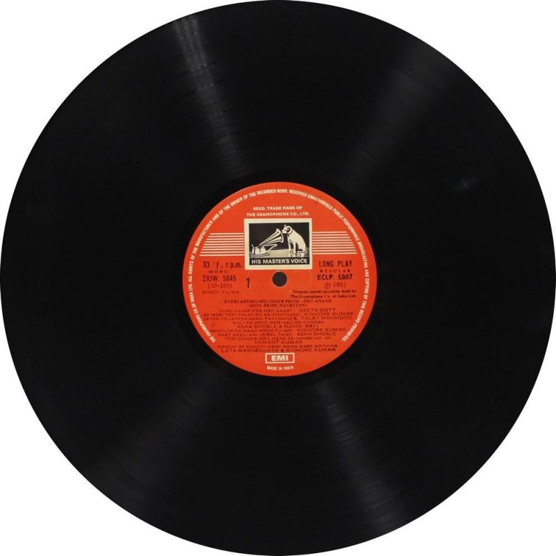 Dev Anand - Everlasting Melodies - Hits From Navketan - ECLP 5807 - (90-95%) - CR - Film Hits LP Vinyl