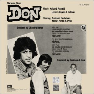 Don - 45NLP 1011 - Cover Reprinted - Bollywood LP Vinyl
