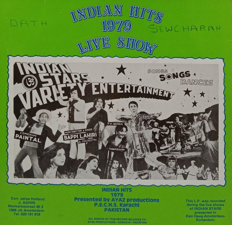 Indian Hits 1979 Live Show - 241079 - (90-95%) - 2LP Set - Film Hits LP Vinyl