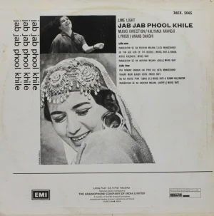 Jab Jab Phool Khile - 3AEX 5065 - (90-95%) - Bollywood LP Vinyl