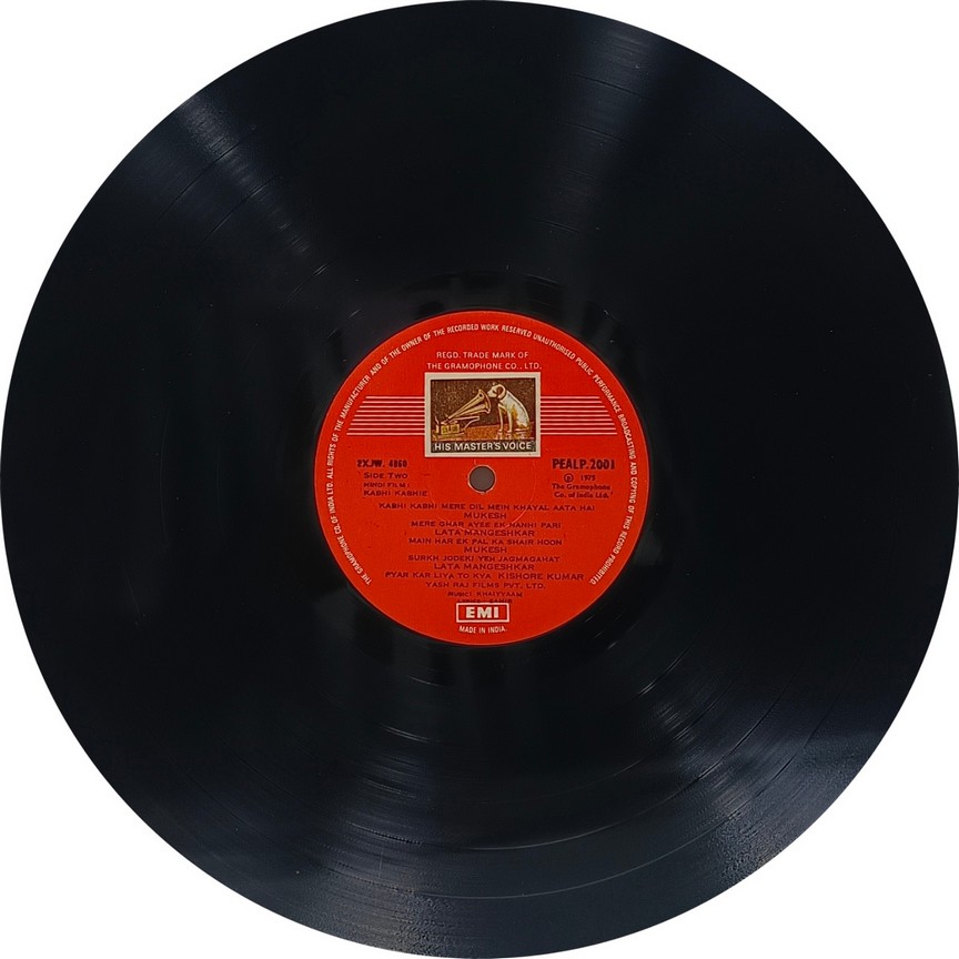 Kabhi Kabhie - PEALP 2001 - (85-90%) - HCL - CR - Bollywood LP Vinyl (2) Kabhi Kabhie - PEALP 2001 - (85-90%) - HCL - CR - Bollywood LP Vinyl