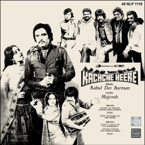 Kachche Heere - 45 NLP 1119 - (85-90%) - CR - Bollywood Rare LP Vinyl