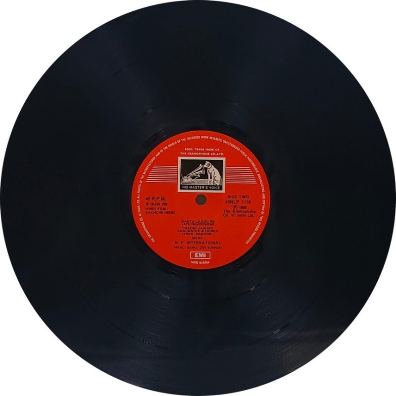 Kachche Heere - 45 NLP 1119 - (85-90%) - CR - Bollywood Rare LP Vinyl