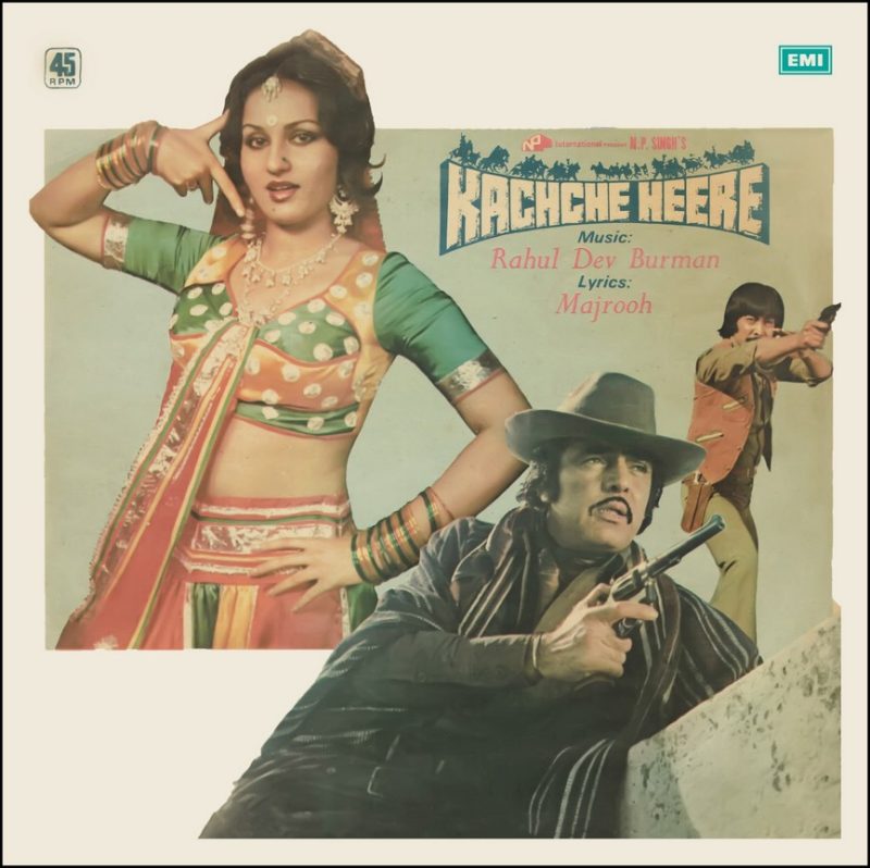 Kachche Heere - 45 NLP 1119 - (85-90%) - CR - Bollywood Rare LP Vinyl