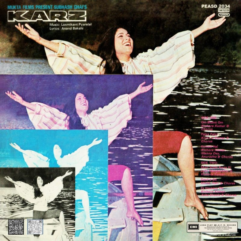 Karz - PEASD 2034 - (90-95%) - CR - Bollywood Rare LP Vinyl