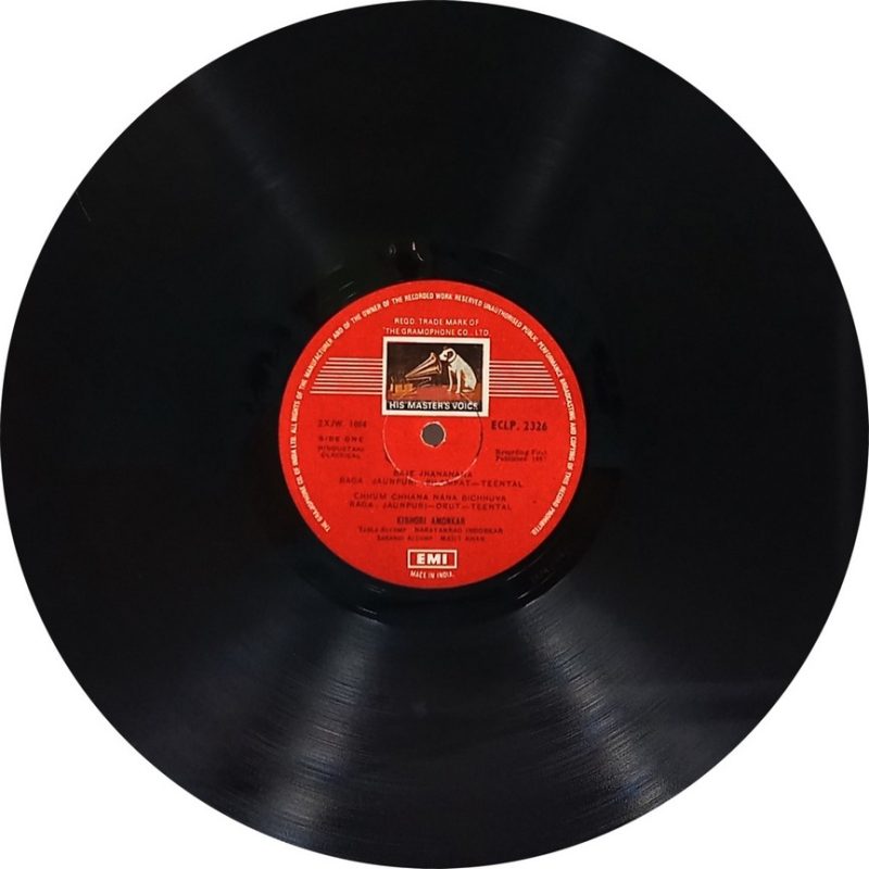 Kishori Amonkar - ECLP 2326 - (90-95%) - HCL - CR - Indian Classical Vocal LP Vinyl