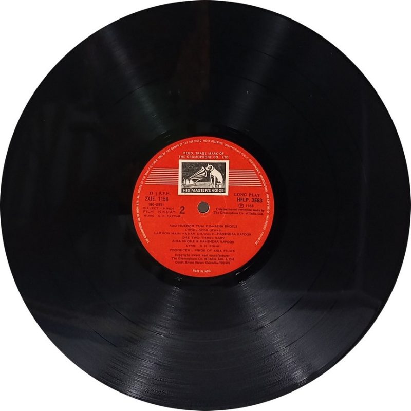 Kismat - HFLP 3583 - (90-95%) - CR - Bollywood LP Vinyl