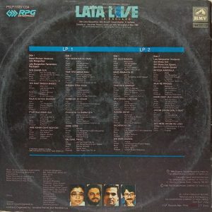 Lata Mangeshkar Live in England - PSLP 1333/1334 - 2LP Set - Film Hits LP Vinyl