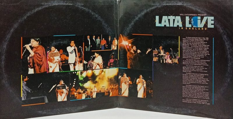 Lata Mangeshkar Live in England - PSLP 1333/1334 - 2LP Set - Film Hits LP Vinyl