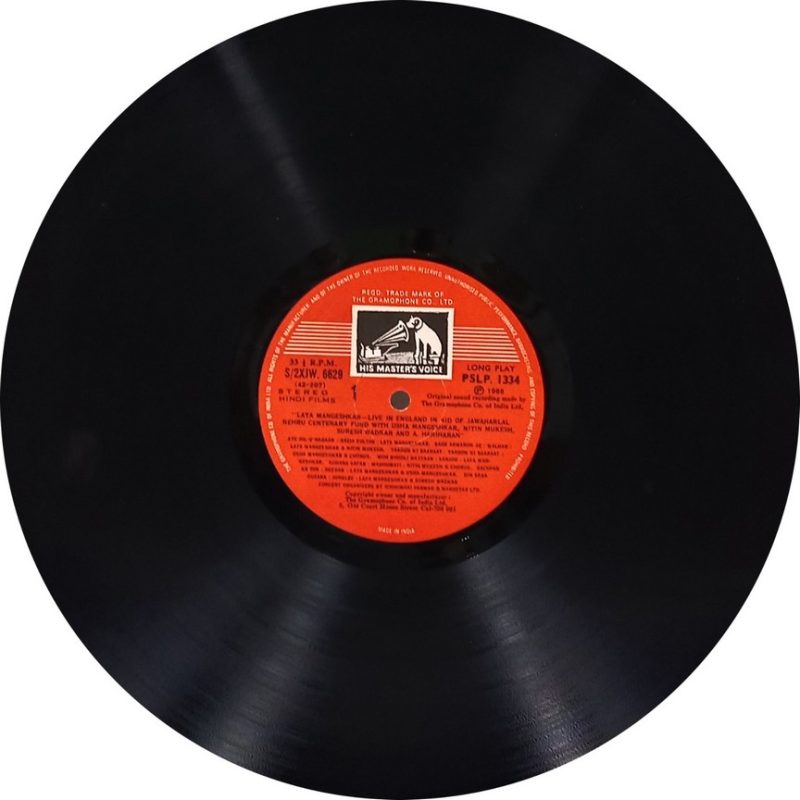 Lata Mangeshkar Live in England - PSLP 1333/1334 - 2LP Set - Film Hits LP Vinyl