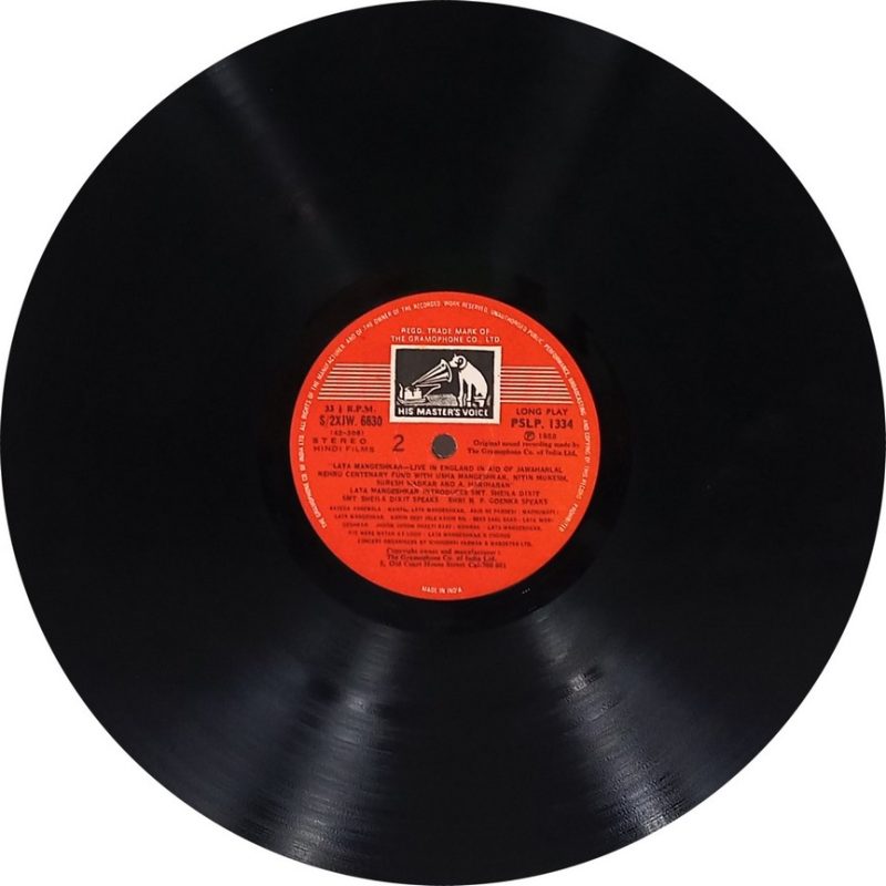 Lata Mangeshkar Live in England - PSLP 1333/1334 - 2LP Set - Film Hits LP Vinyl