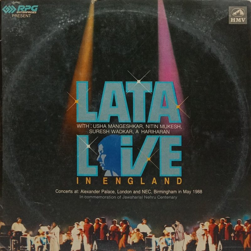 Lata Mangeshkar Live in England - PSLP 1333/1334 - 2LP Set - Film Hits LP Vinyl