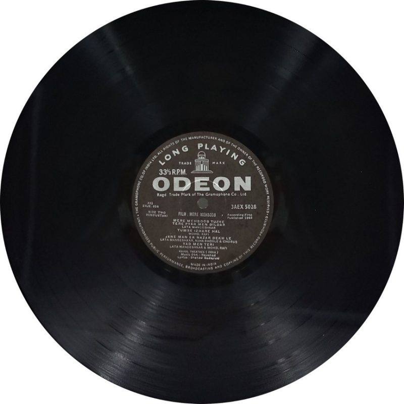 Mere Mehboob - 3AEX 5028 - (85-90%) - Bollywood LP Vinyl