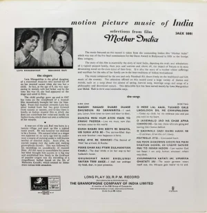 Mother India - 3AEX 5001 - (85-90%) - Bollywood LP Vinyl