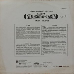 Mughal E Azam - 3AEX 5003 - Bollywood LP Vinyl