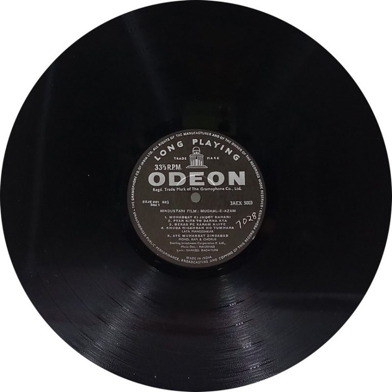 Mughal E Azam - 3AEX 5003 - Bollywood LP Vinyl